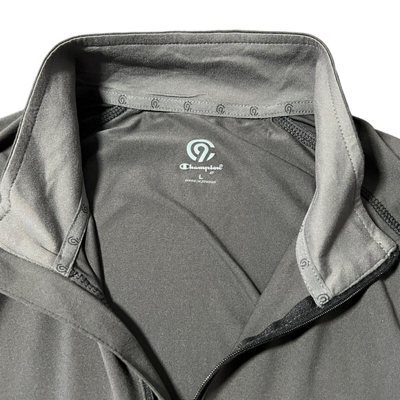 C9 Champion Duo Dry Moisture Wicks Stretch Gray 1/4 Zip Sweater Women’s Size L - Picture 3 of 9